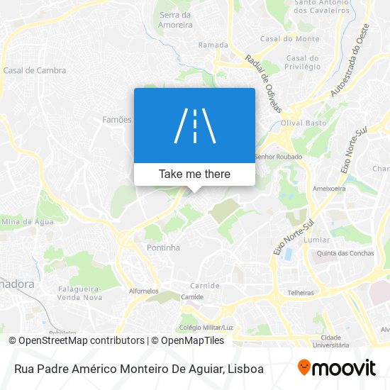 Rua Padre Américo Monteiro De Aguiar mapa