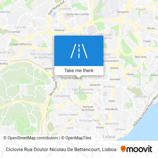 Ciclovia Rua Doutor Nicolau De Bettencourt map