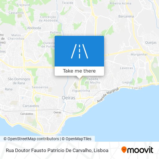 Rua Doutor Fausto Patrício De Carvalho mapa