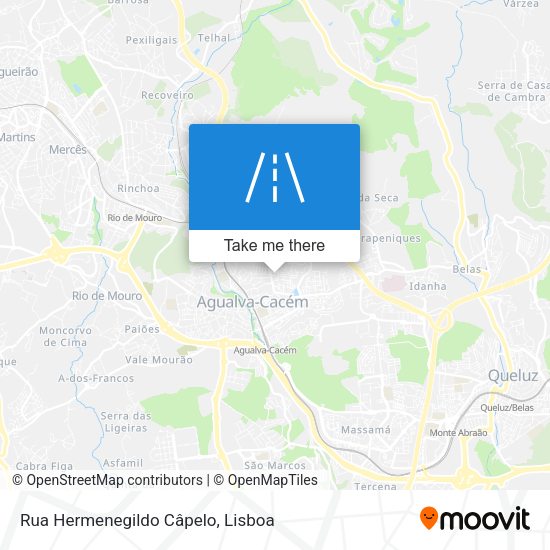 Rua Hermenegildo Câpelo mapa