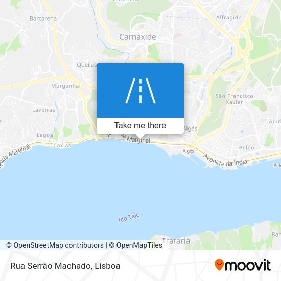 Rua Serrão Machado mapa