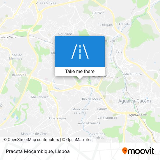 Praceta Moçambique mapa