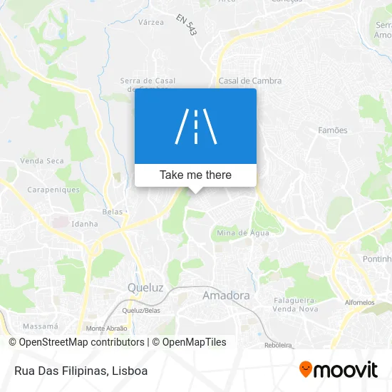 Rua Das Filipinas map