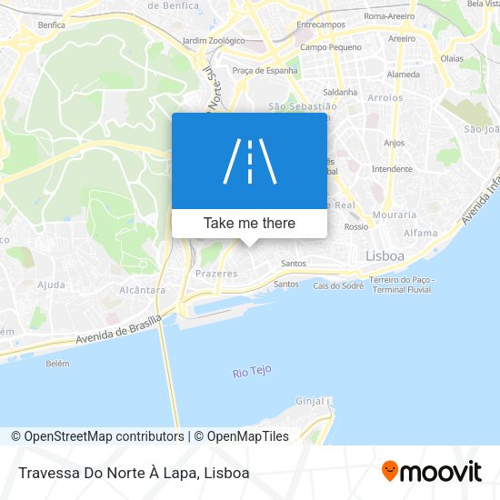 Travessa Do Norte À Lapa mapa