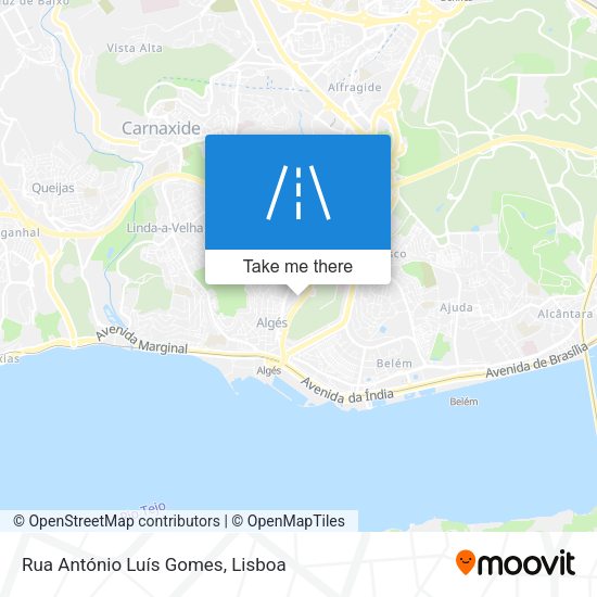 Rua António Luís Gomes map