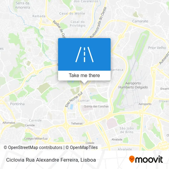 Ciclovia Rua Alexandre Ferreira map