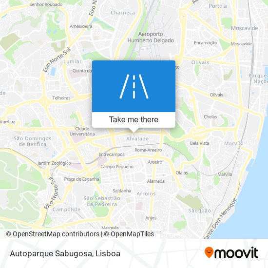 Autoparque Sabugosa mapa