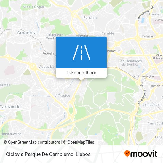 Ciclovia Parque De Campismo map