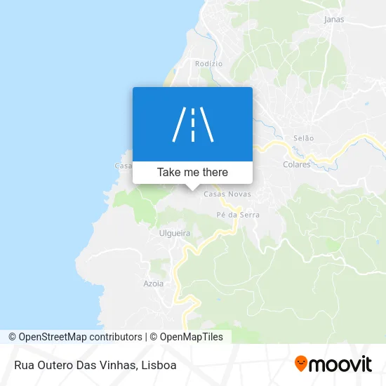 Rua Outero Das Vinhas map