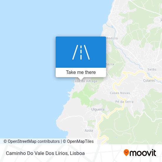 Caminho Do Vale Dos Lírios mapa