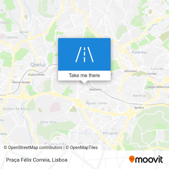 Praça Félix Correia mapa