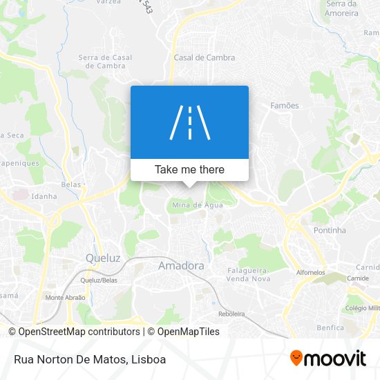 Rua Norton De Matos mapa
