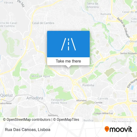 Rua Das Canoas map