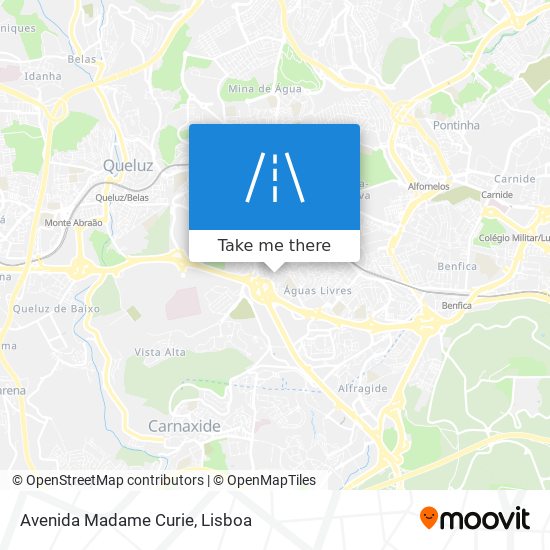 Avenida Madame Curie map