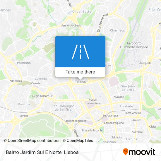 Bairro Jardim Sul E Norte map