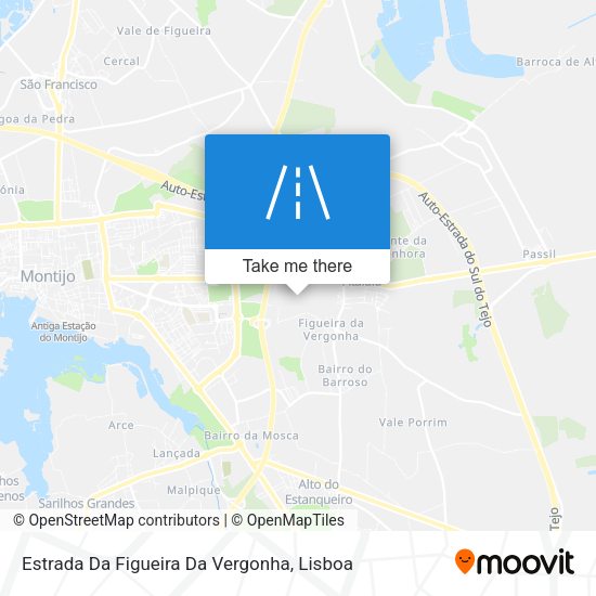 Estrada Da Figueira Da Vergonha mapa