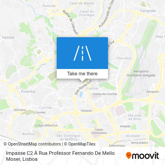 Impasse C2 À Rua Professor Fernando De Mello Moser map