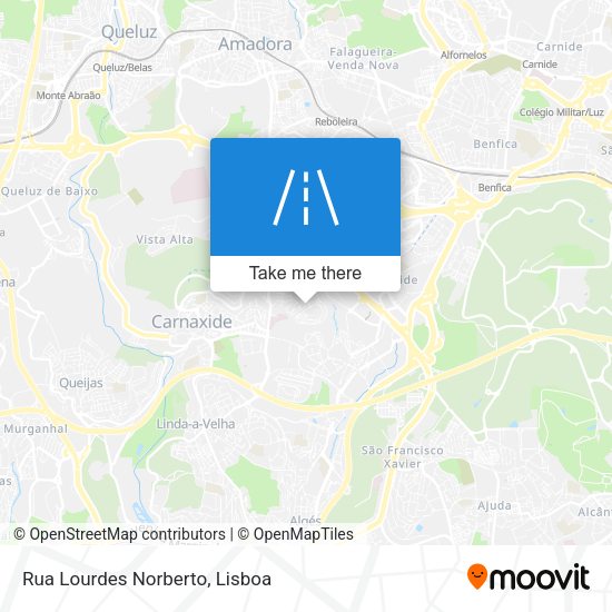Rua Lourdes Norberto mapa