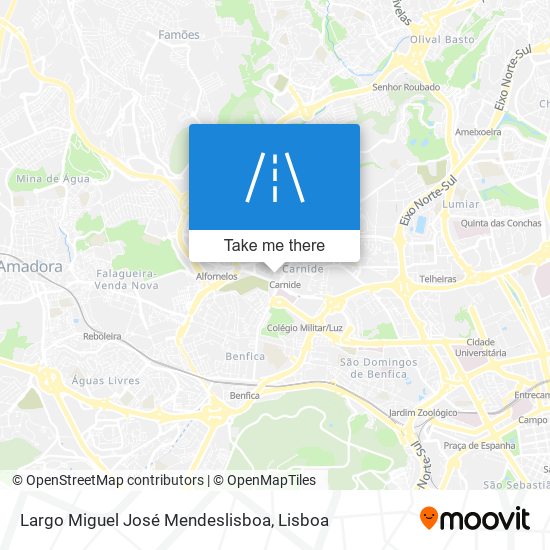 Largo Miguel José Mendeslisboa map