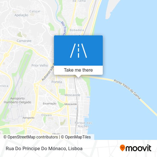 Rua Do Príncipe Do Mónaco mapa