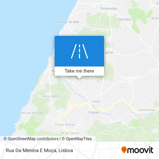 Rua Da Menina E Moça map