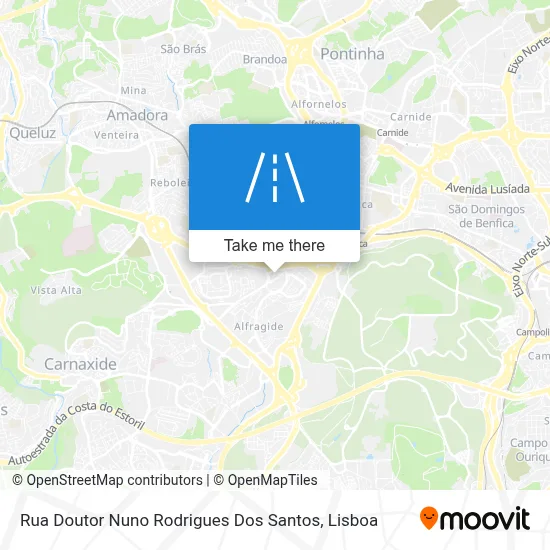 Rua Doutor Nuno Rodrigues Dos Santos map