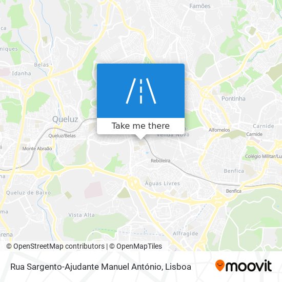 Rua Sargento-Ajudante Manuel António mapa