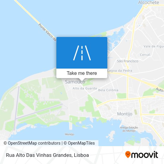 Rua Alto Das Vinhas Grandes map