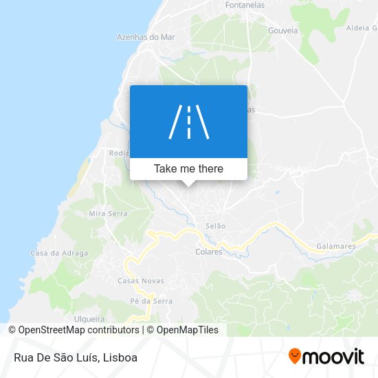 Rua De São Luís mapa