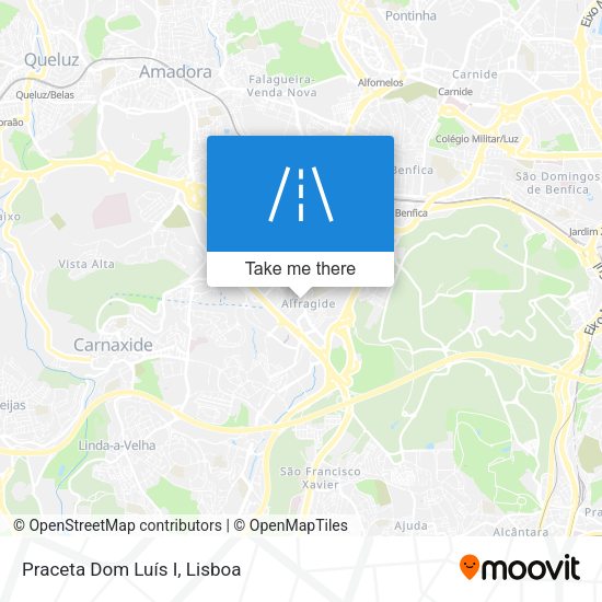 Praceta Dom Luís I mapa
