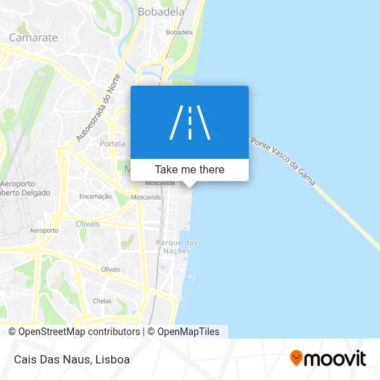 Cais Das Naus map