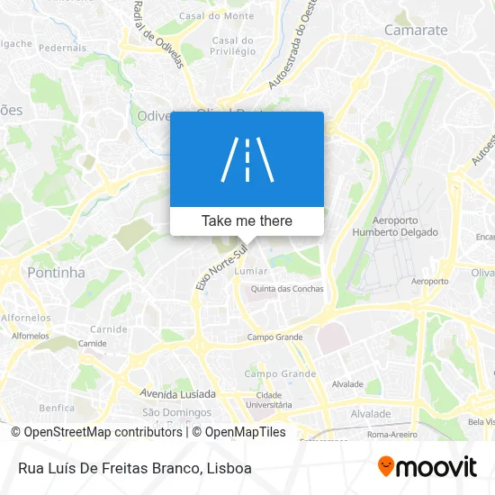 Rua Luís De Freitas Branco map