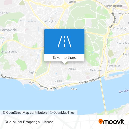 Rua Nuno Bragança map