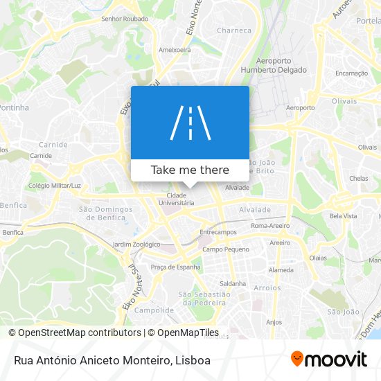 Rua António Aniceto Monteiro map