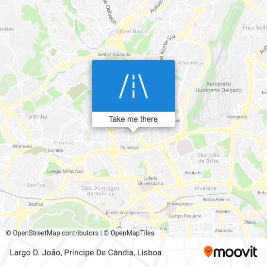 Largo D. João, Príncipe De Cândia mapa