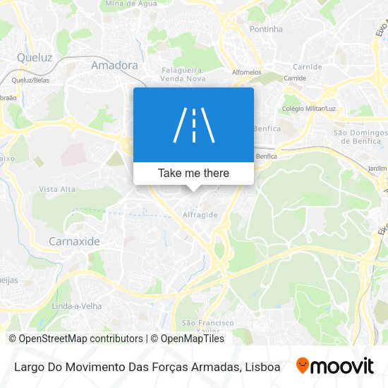 Largo Do Movimento Das Forças Armadas mapa