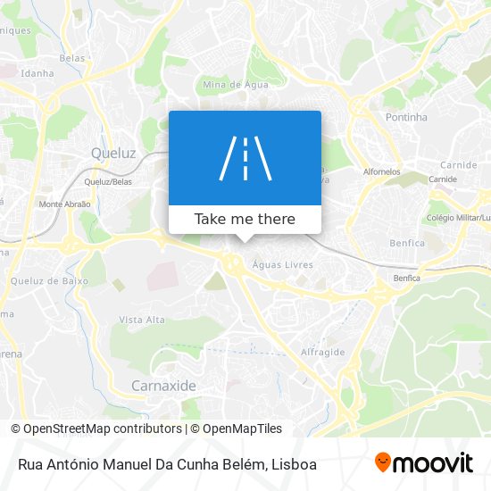 Rua António Manuel Da Cunha Belém mapa