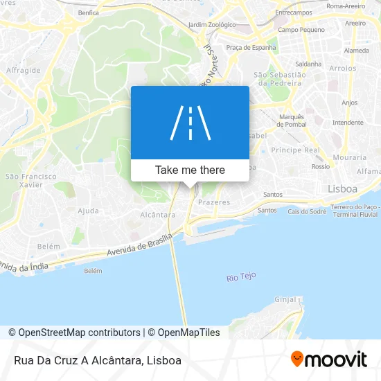 Rua Da Cruz A Alcântara map