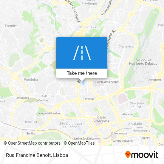 Rua Francine Benoit map