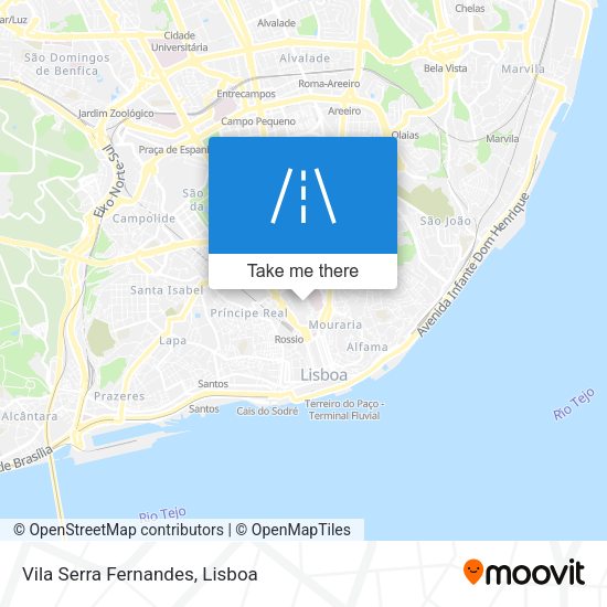 Vila Serra Fernandes mapa