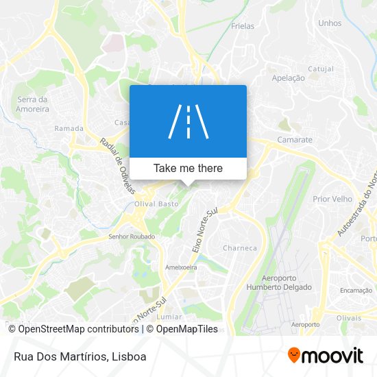 Rua Dos Martírios mapa