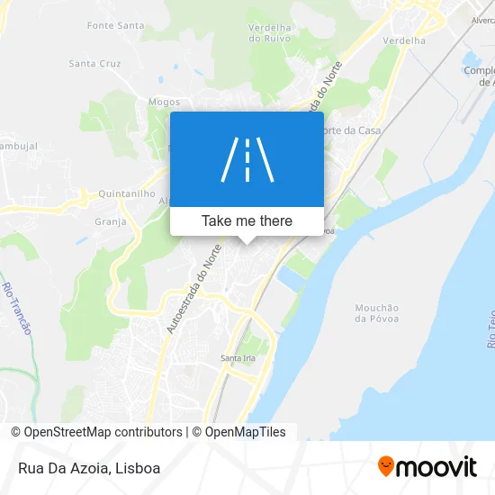 Rua Da Azoia map