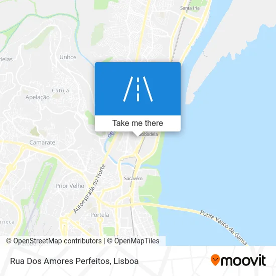 Rua Dos Amores Perfeitos map