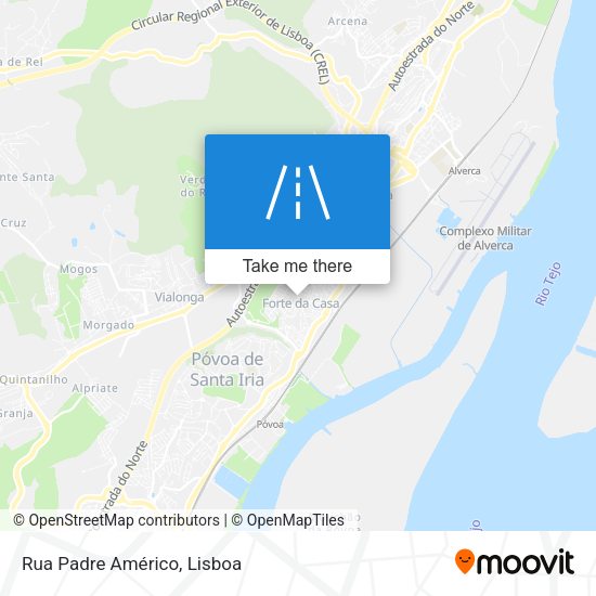 Rua Padre Américo map