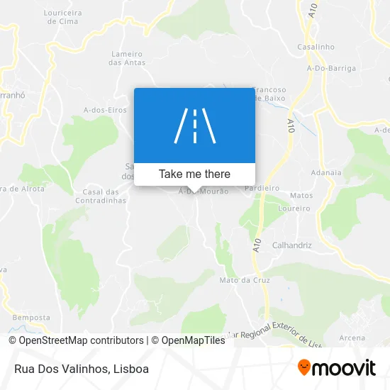 Rua Dos Valinhos map