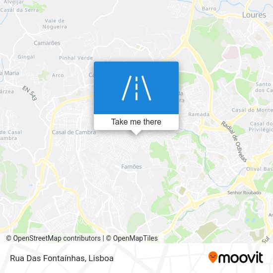 Rua Das Fontaínhas map