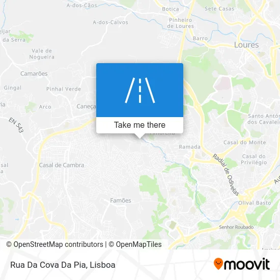 Rua Da Cova Da Pia map