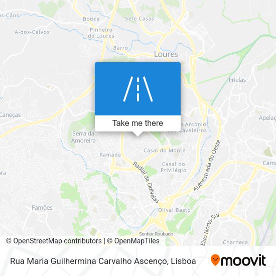 Rua Maria Guilhermina Carvalho Ascenço map