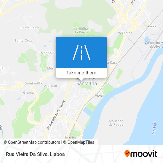 Rua Vieira Da Silva mapa