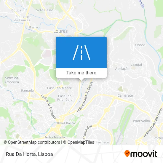 Rua Da Horta map